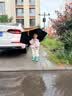 中洲美凯（zhongzhoumeikai）儿童雨衣雨鞋套装下水裤连体赶海装备涉水裤幼儿园户外防水玩水裤 实拍图