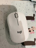 罗技（Logitech）M221 轻音鼠标 无线鼠标 办公鼠标 对称鼠标 带无线微型接收器 米白色 实拍图