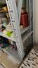 实承货架仓储货架层架家仓库用80*30*200多层货物主架150kg/层轻型超市展示架白色钢制储物架置物架可定制 实拍图