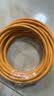 秋叶原（CHOSEAL）原装超六类非屏蔽网线 CAT6A类万兆高速 纯铜线芯 工程家装网络箱线 橙色100米 QS2668CT100S 实拍图