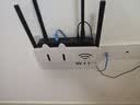 八海鸟电视机顶盒遮丑神器路由器放置架wifi托架墙上壁挂式免打孔收纳盒 实拍图