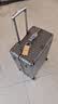 网易严选大容量铝镁框小金刚PC行李箱商务拉杆箱旅行箱24英寸亮面神秘灰 实拍图