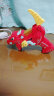 贝贝鸭2-3岁宝宝幼儿玩具枪带声光变形枪卡通恐龙耐摔可变形发声发光 红色霸王龙变形玩具枪(二节七号) 小号 实拍图