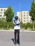 卡帕（Kappa）背靠背运动裤女士2026新款休闲条纹阔腿针织直筒裤子男K0F32AK05D 黑色-990A 秋冬款 M 实拍图