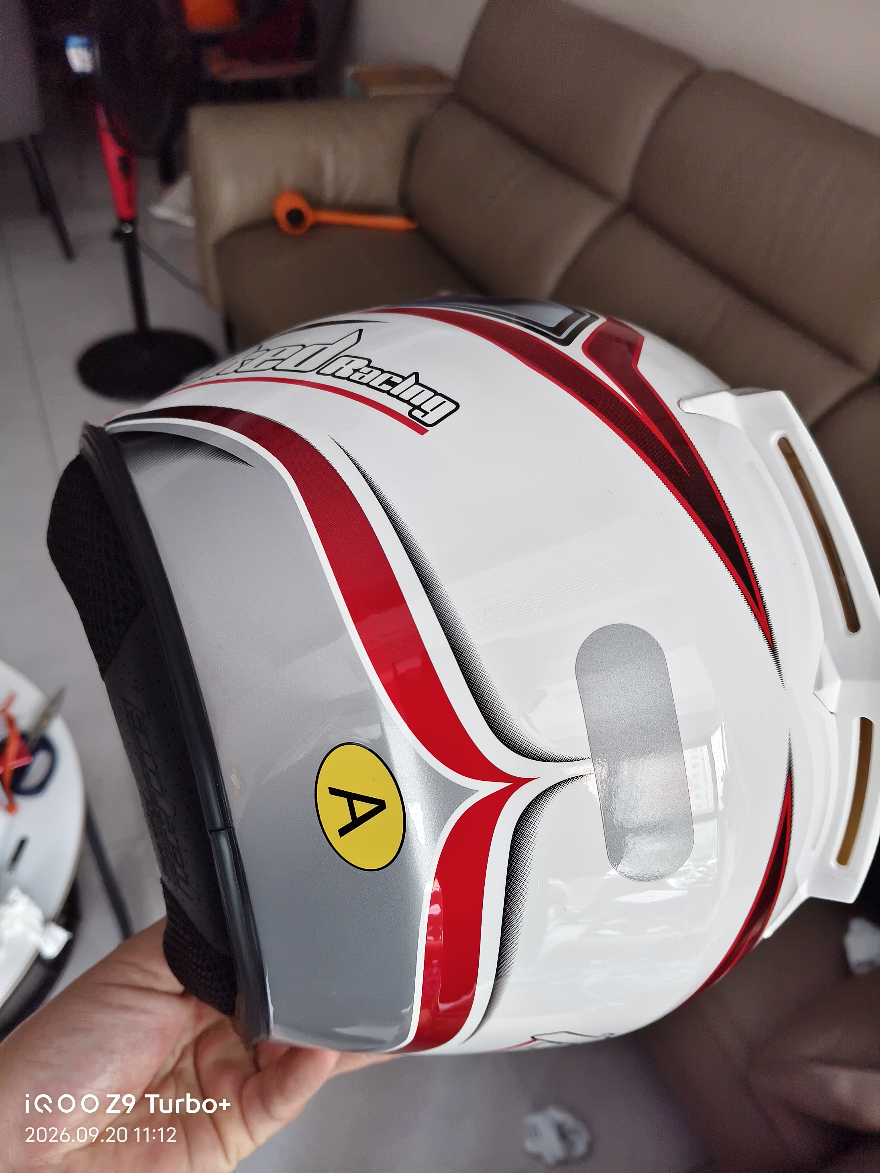 坦克（Tanked Racing）T536摩托车头盔半盔3C男女士防晒安全帽白色极光 实拍图