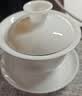 京红运真裸价·冰种玉瓷三才盖碗陶瓷茶杯茶具白瓷泡茶器 实拍图