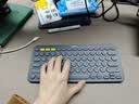 罗技（Logitech）时尚系列K390无线蓝牙键盘 超薄便携 K380升级版 黑色 79键 实拍图