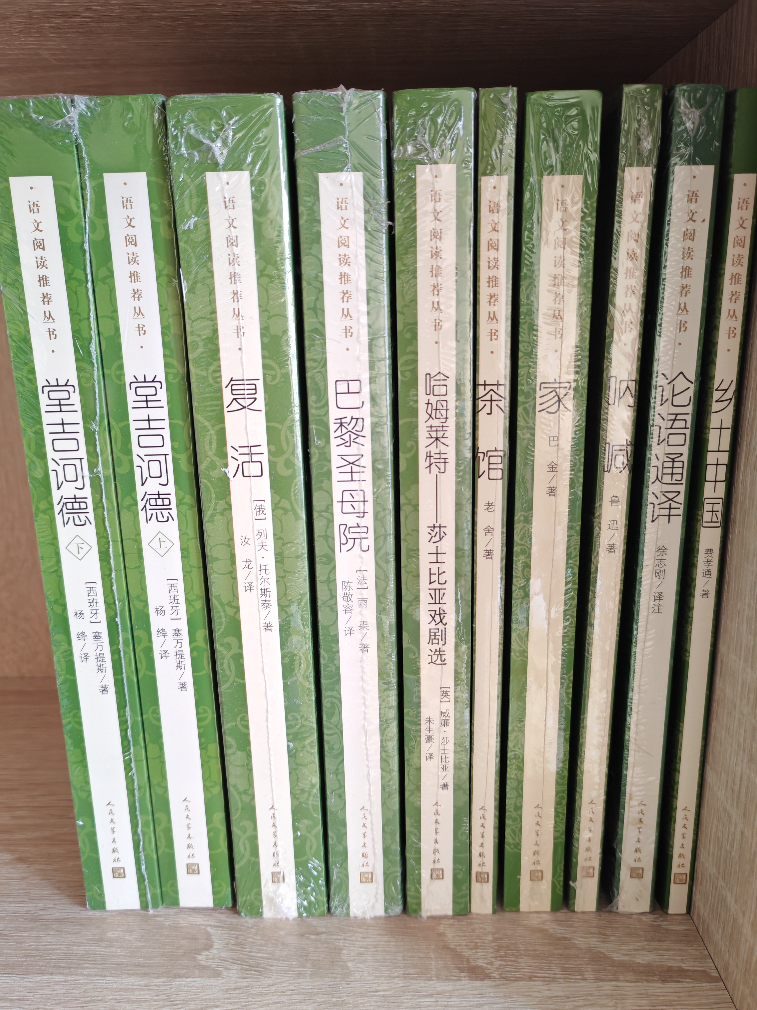 家 巴金 语文阅读推荐丛书 学生阅读 中小学生阅读指导目录初中学生课外阅读暑期阅读 人民文学出版社 开学季 实拍图