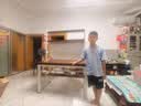 宏诚兴居洞洞板台式电脑桌家用书桌书架一体组合小户型学生学习桌子写字桌 【加厚5cm实木】白架+深胡桃2层 120*60cm【洞洞板+桌下置物】 实拍图