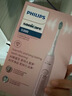 飞利浦（PHILIPS）声波电动牙刷 钻石3系 5倍洁齿5种模式 洁净刷头*2 生日礼物送女生  HX5171/04粉 实拍图