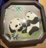 大熊猫锦绣织造府蜀绣双面熊猫刺绣摆件中国特色礼物送老外出国礼品成都伴手礼纪念 节节高熊猫手工双面蜀绣（jd发货） 实拍图