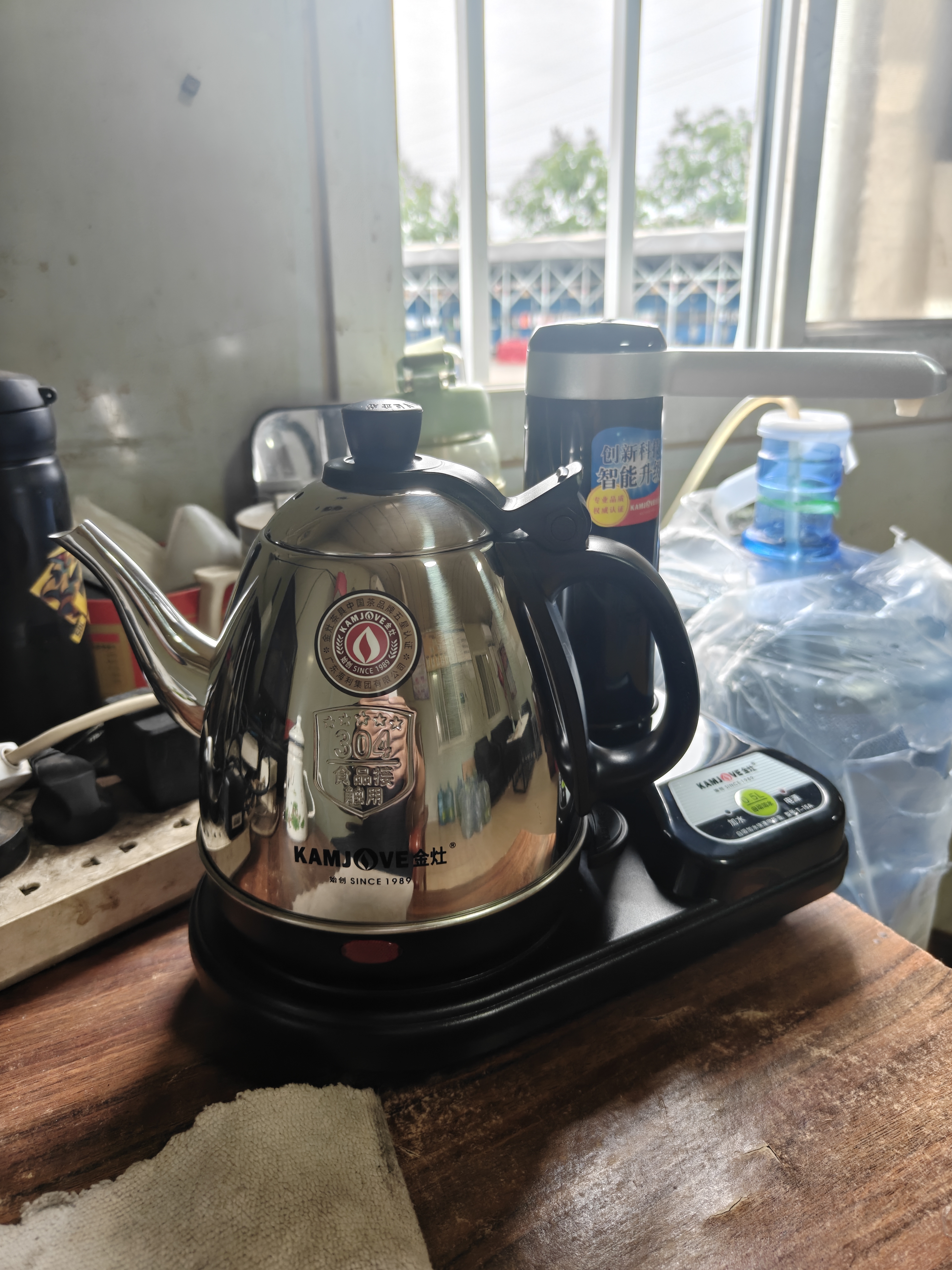 金灶（KAMJOVE） 电茶壶 自动上水电热水壶304不锈钢烧水壶加水电水壶烧水壶茶具 T-15A 0.8L 实拍图