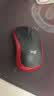 罗技（Logitech）M185鼠标 无线鼠标 办公鼠标 对称鼠标 黑色红边 带无线2.4G接收器 实拍图