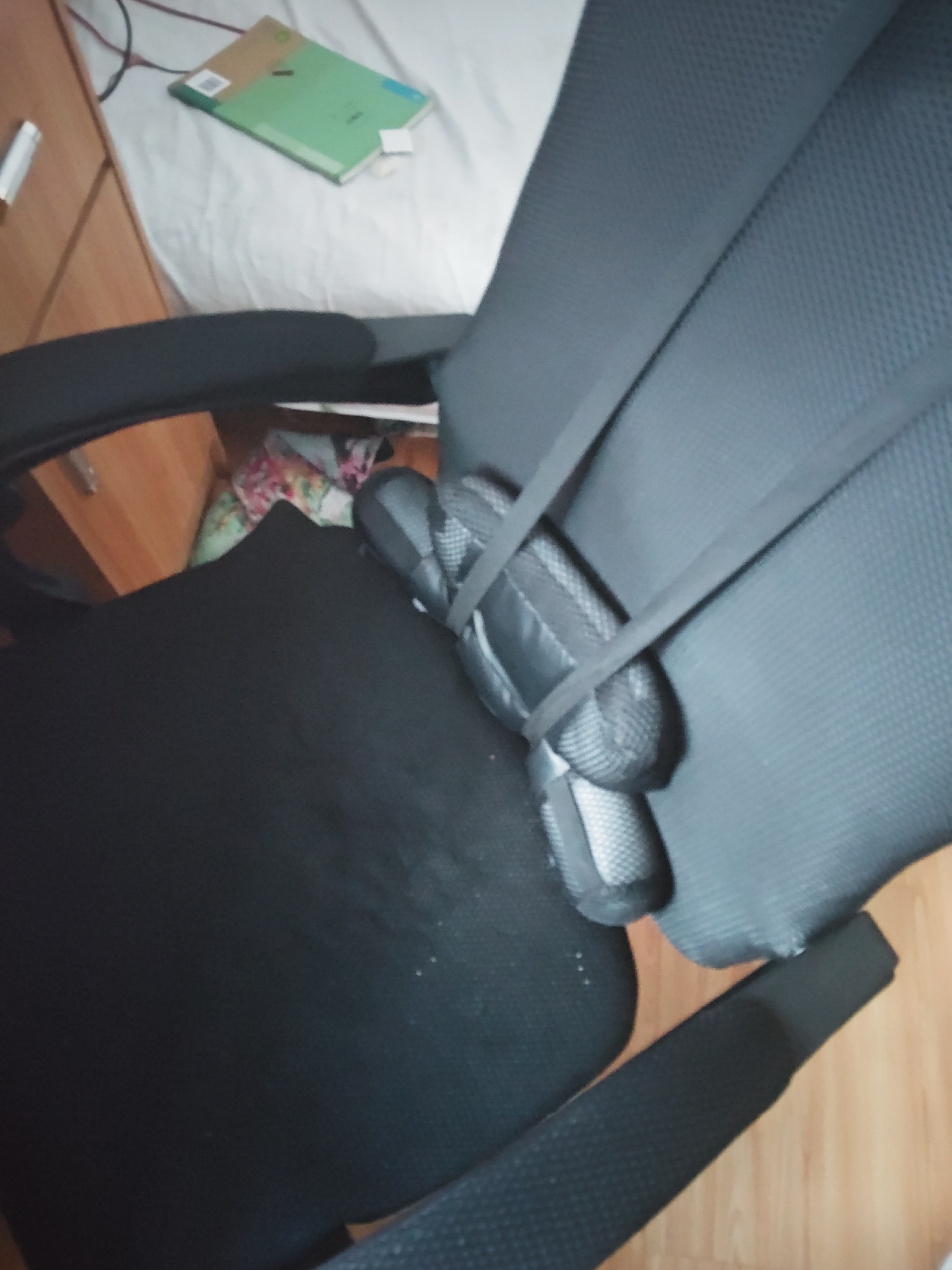 奥伦福特 电脑椅 办公椅子 靠背椅 可躺电竞椅家用人体工学网布椅转椅 黑色可躺 实拍图