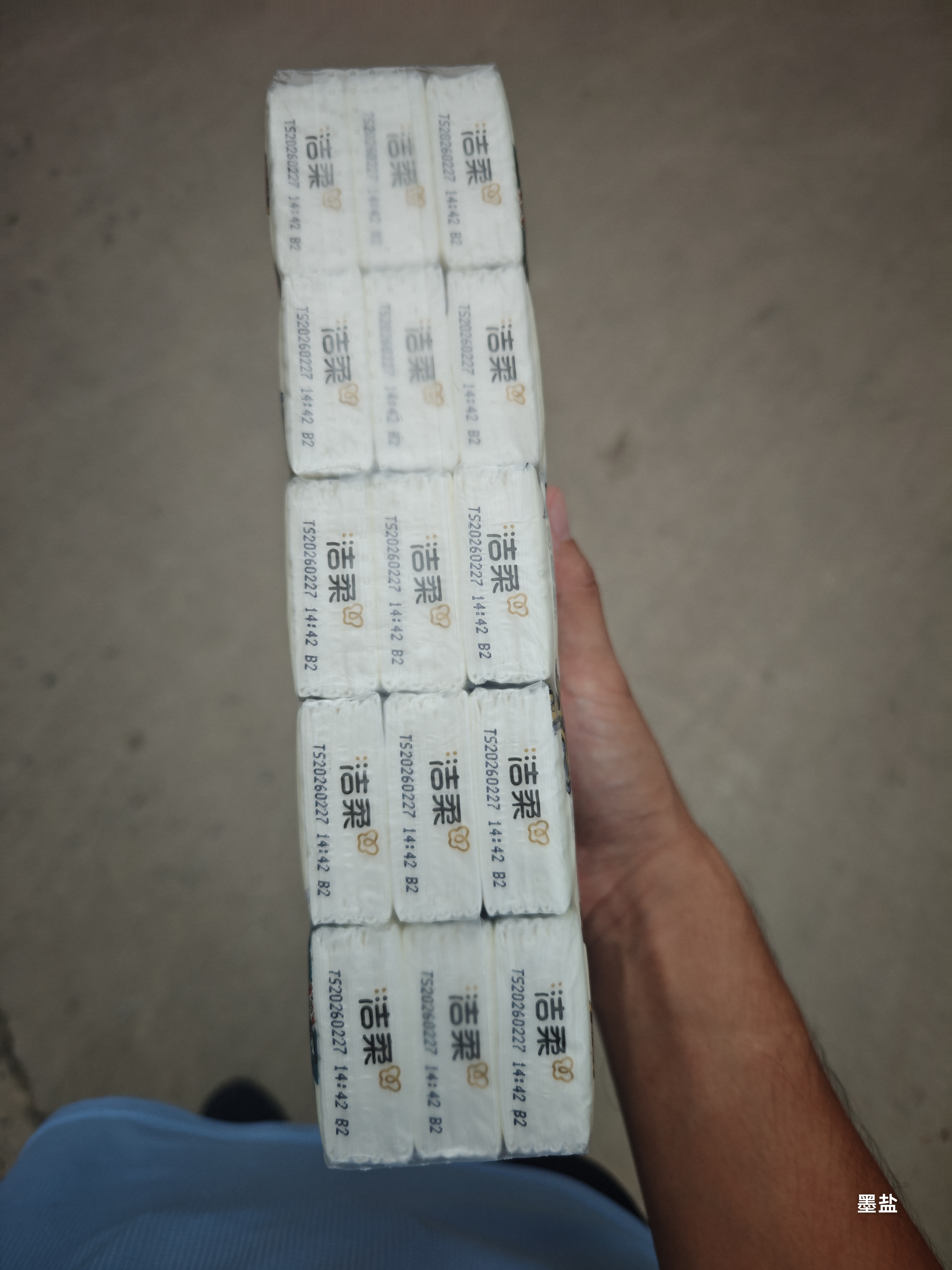 洁柔手帕纸无极乌龙4层6片*30包超迷你可湿水面巾纸 纸巾便携小包纸巾 实拍图