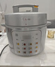 美的（Midea）有钛青瓷0涂层营养蒸电压力锅5L 智能预约多功能一体高压电饭锅MY-E5811G家用4-6人开盖火锅电饭煲 实拍图
