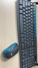 罗技（Logitech）MK275 键鼠套装 无线键鼠套装 办公键鼠套装 全尺寸 商务键鼠套装 带无线2.4G接收器 黑蓝色 实拍图
