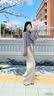 妍莉芬（yanlifen）2026年韩系穿搭一整套巨好看秋季紫色衬衫女上衣阔腿裤子女装套装 【紫色套装】 S 40/45kg 实拍图