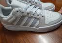adidas ENTRAP美式校园风运动鞋少年感复古篮球风板鞋阿迪达斯 米白色/灰色   36.5 实拍图