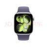 Apple/苹果 Watch S11 智能手表GPS款42毫米银色铝金属表壳雾紫色运动型表带M/L MEUU4CH/B 实拍图