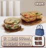 希乐扣Cilock玻璃饭盒上班族带饭 微波炉可加热餐盒便当盒大容量保鲜盒 三件套 实拍图
