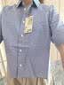 MUJI女式 凉感 短袖衬衫 女士衬衣外套女装女款26年夏季 蓝色格纹 M 实拍图