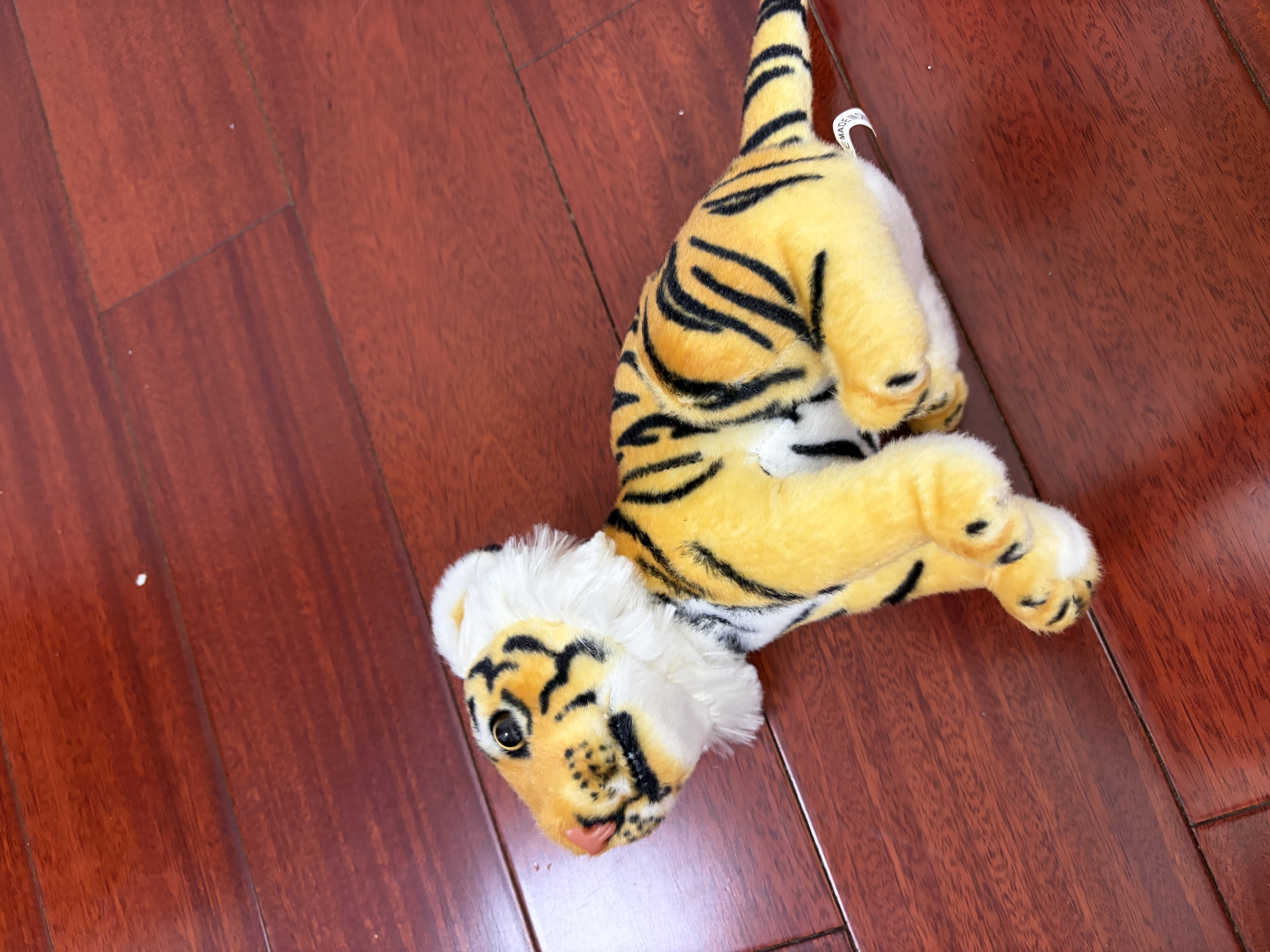 萌迪猫 仿真小老虎公仔玩偶布娃娃虎毛绒玩具可爱生肖虎儿童男生日礼物 坐姿老虎黄色 23厘米 实拍图