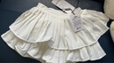 左西女童短裙夏装儿童裙子2025新款百褶半身裙蛋糕裙公主裙 白色 130 实拍图