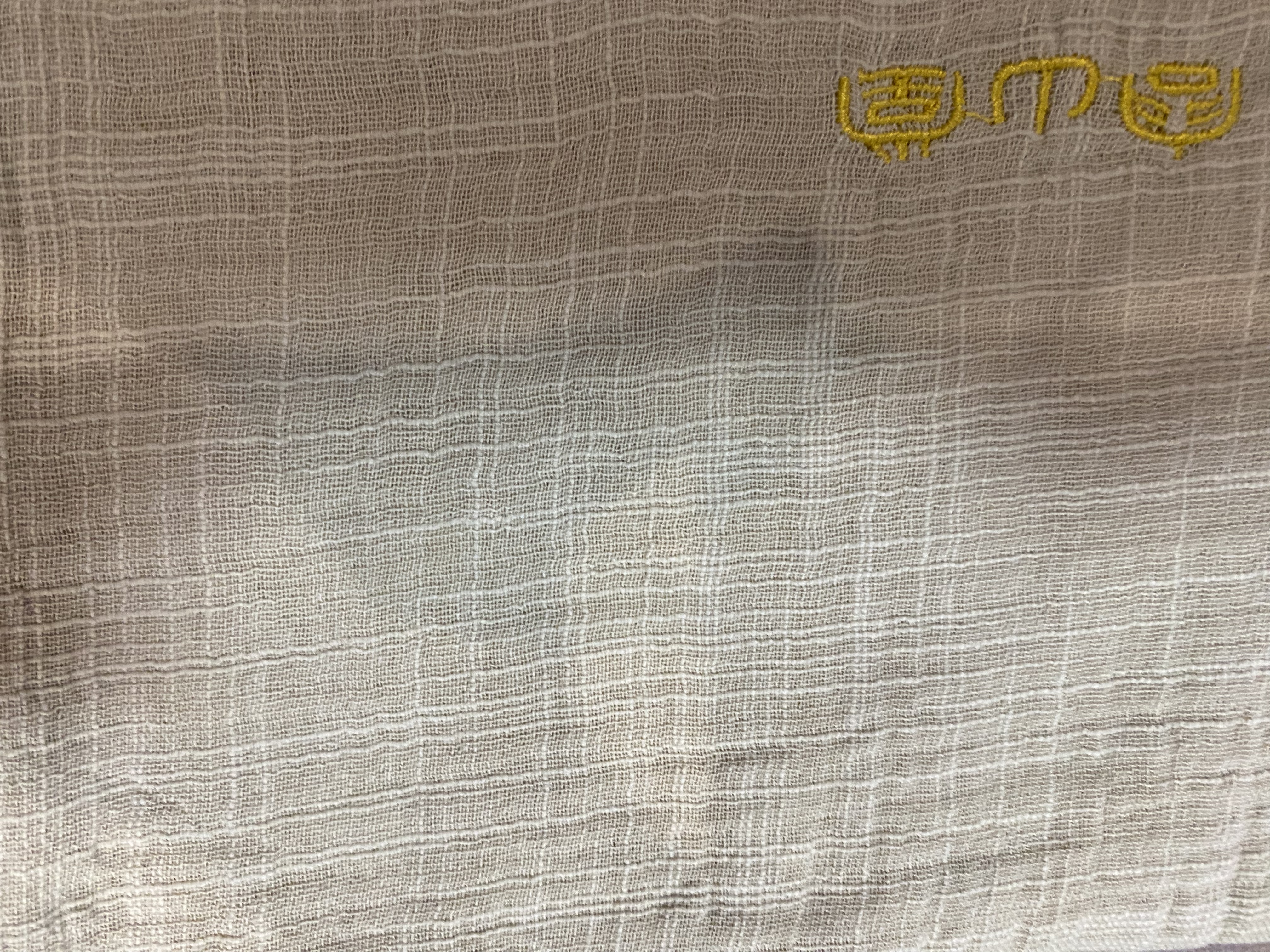 容山堂和幸棉麻茶布茶巾吸水加厚养壶巾干泡茶席桌旗茶具配件布垫茶水巾 四层祥云棉麻茶巾-杏原 实拍图