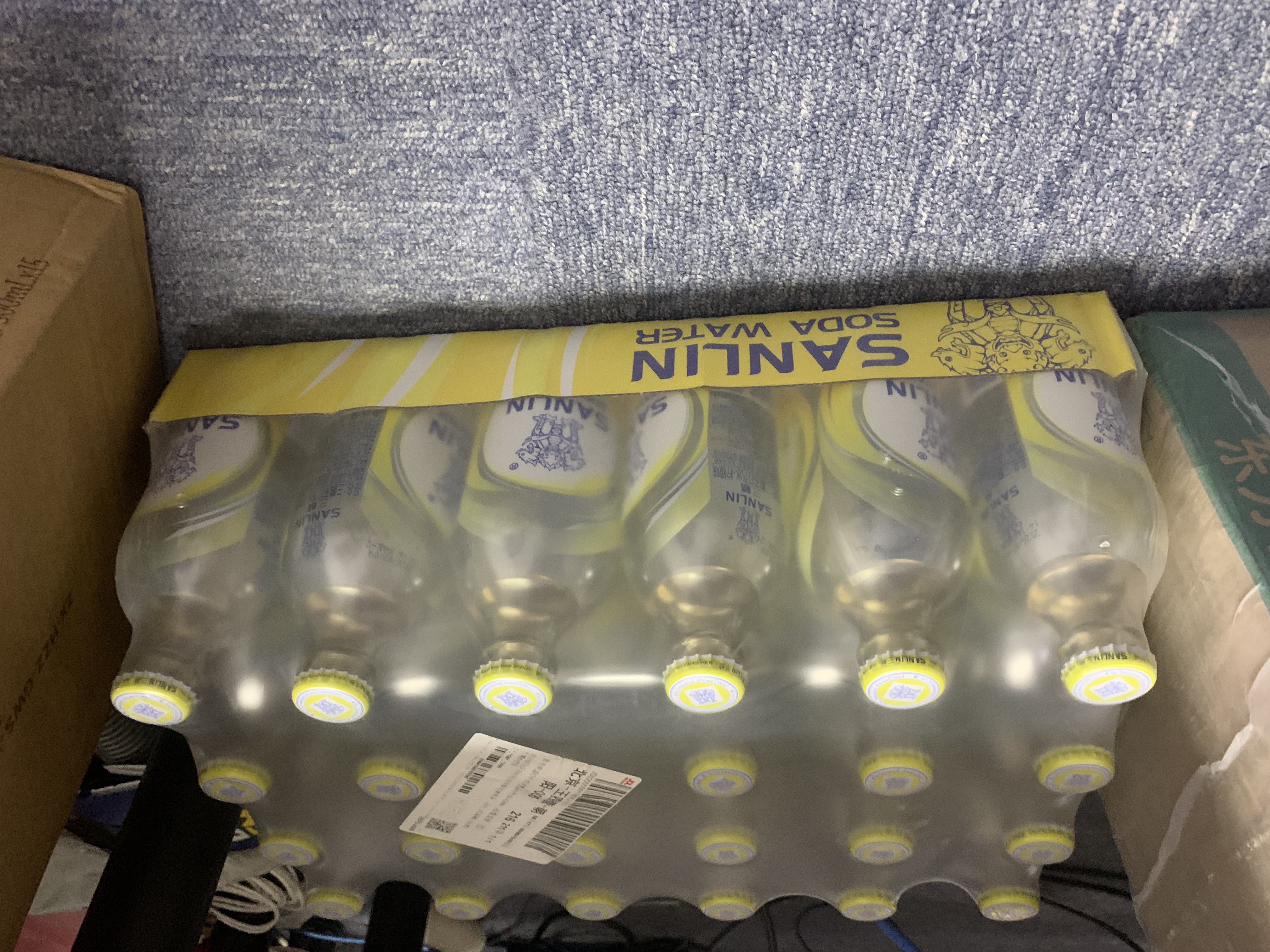 三麟苏打水柠檬味335ml*24瓶无糖气泡水苏打汽水饮料整箱装0糖0卡0脂 实拍图