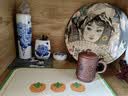 全适皮革餐垫 防水防油垫碗盘垫西餐垫隔热垫桌布桌垫茶几垫 柿柿如意 实拍图