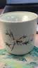 汝窑茶渣缸家用大号带盖防飞灰茶盂茶洗茶道配件茶水桶陶瓷储水罐 汝窑富竹茶渣缸-小号 实拍图