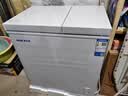 奥克斯双温冰柜家用小型双箱冷柜 冷藏冷冻两用柜双门商用大容量卧式冷柜节能省电 【节能低噪】可囤260斤肉丨 129L 【双温分储】 实拍图