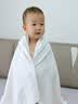 七彩博士儿童珊瑚绒午睡毯小学生教室专用毯婴儿浴巾连帽新生儿宝宝斗篷白 实拍图