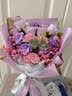 爱梦妮16朵紫玫瑰康乃馨香皂花同城配送教师节生日礼物实用送女老师 实拍图