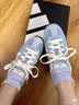 adidas「冰淇淋T头鞋」VS JOG 2.0薄底运动鞋男女阿迪达斯轻运动 浅天蓝/金属银/亮白 (推荐女生选小半码)   36 实拍图