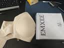 嫚熙（EMXEE）哺乳文胸春秋薄款舒适无痕聚拢前开扣怀孕喂奶哺乳内衣柔雾杏XL码 实拍图