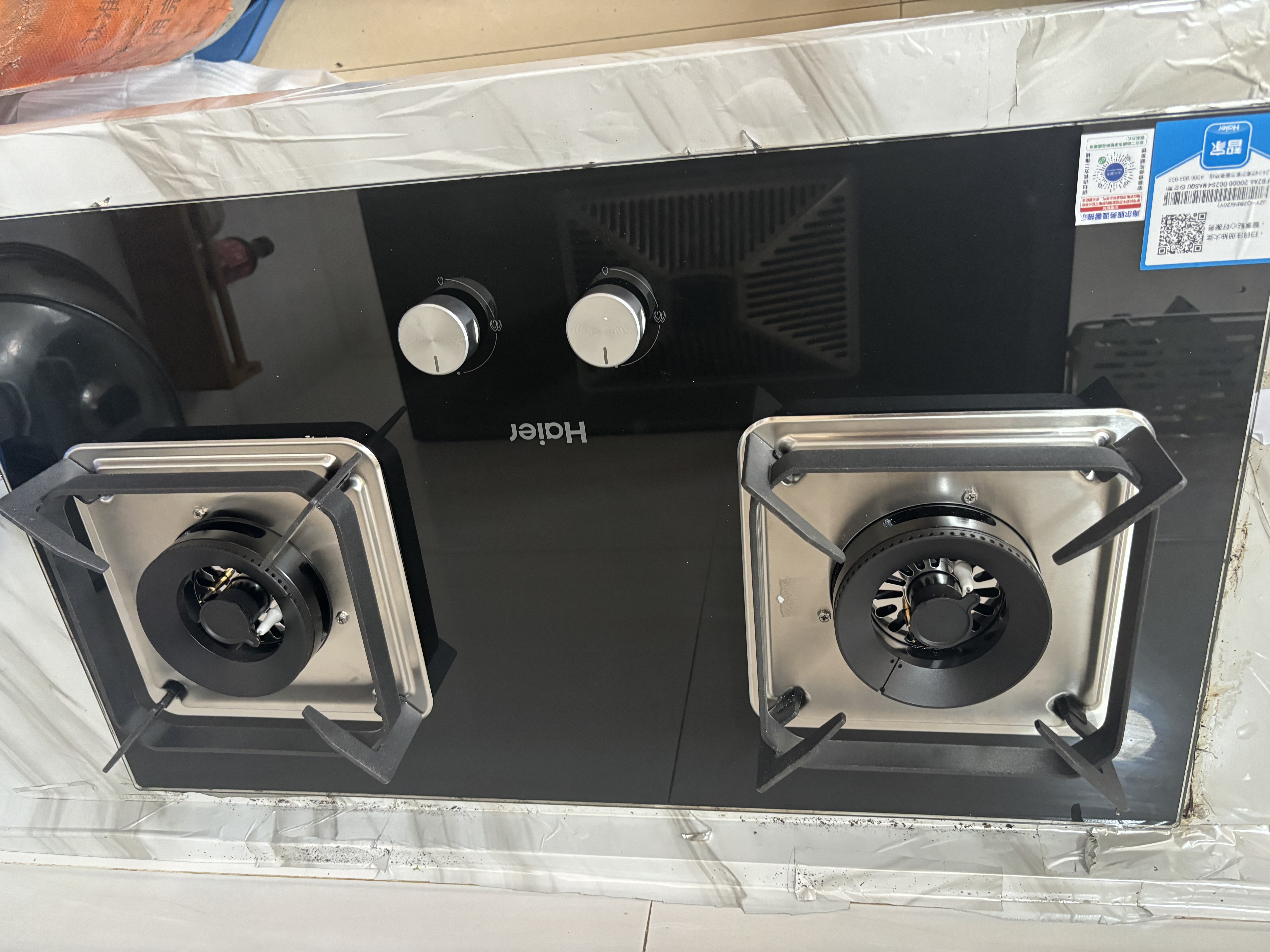 海尔（Haier）【推荐热销爆款H70A】燃气灶液化气灶 家用双灶具厨房 5.0kw液化气 64%热效率煤气炉双灶 Q2BE6液 实拍图