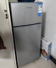 志高（CHIGO）小冰箱迷你小型家用冷藏冷冻两用宿舍出租房用双门办公室电冰箱节能省电 【一级能效】128L银色【全国联保丨节能省电】 实拍图
