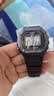 卡西欧（CASIO）时尚经典小方块多功能持久电力休闲男士运动手表W-218H-1AVDF 实拍图