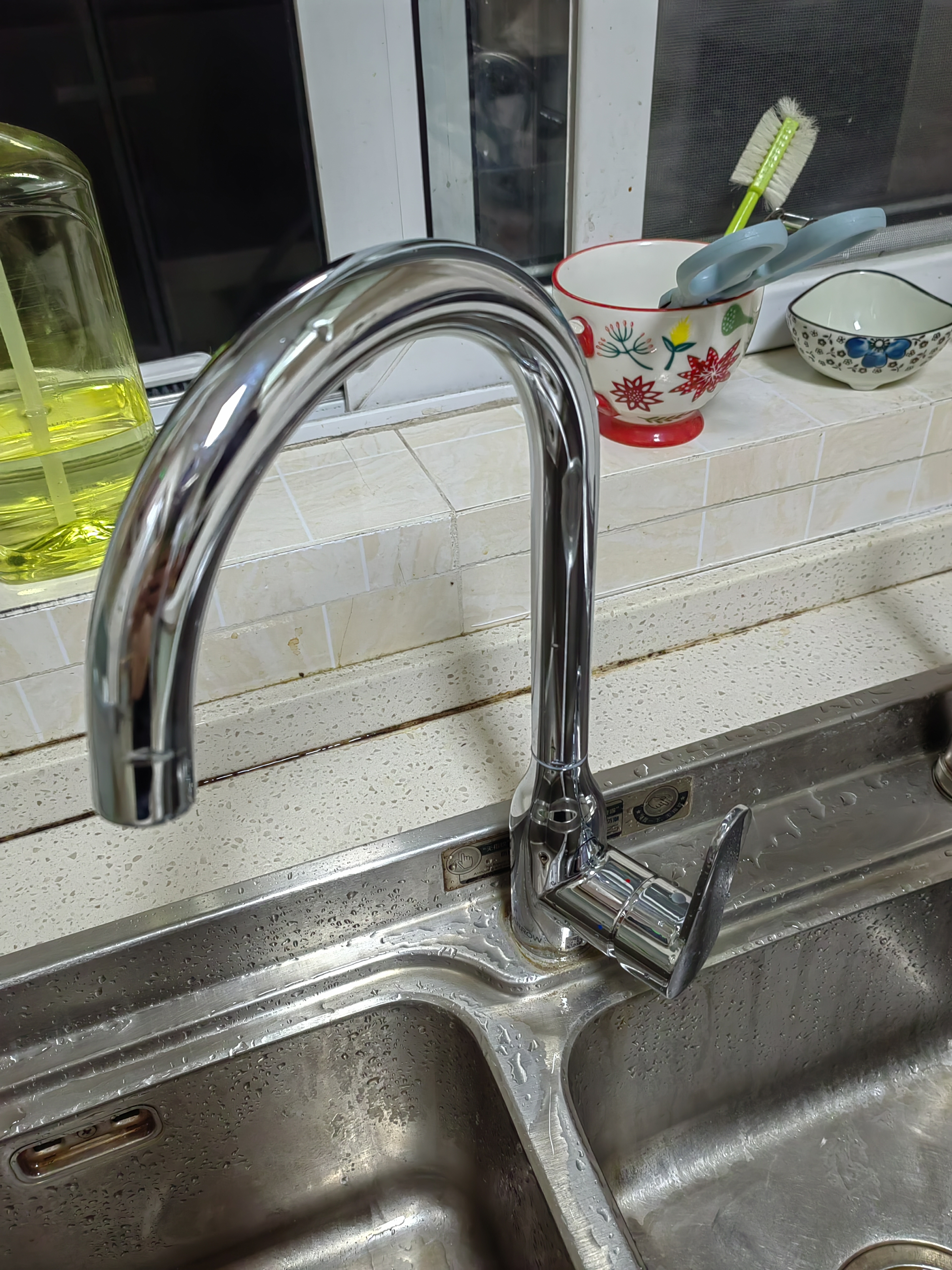 箭牌（ARROW）水龙头厨房水龙头冷热双控360度旋转冷热菜盆水龙头AE45401CP 实拍图