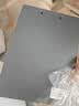 得力（deli）A4书写板夹 文件夹会议资料夹书写板夹写字板办公书写垫板试卷收纳夹 办公学习PE122灰色 实拍图