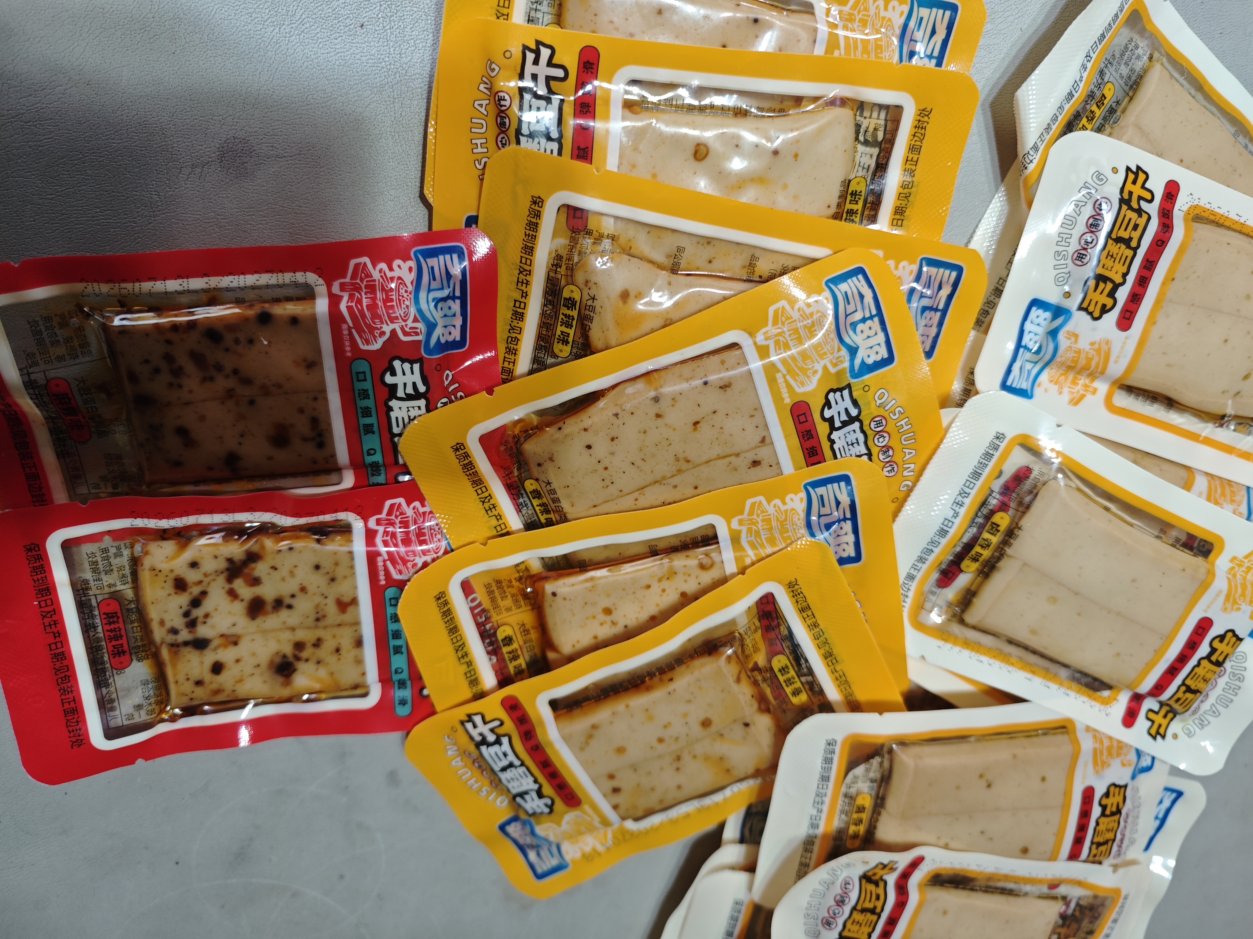 奇爽手磨豆干混合装500g 开袋即食下酒菜 办公室休闲食品独立包装夜宵 实拍图