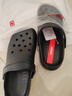 名创优品（MINISO）洞洞鞋女士夏季外穿沙滩凉鞋防滑厚底踩屎感包头凉拖鞋黑色38-39 实拍图