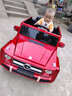【正版授权】奔驰大g儿童电动车四轮带遥控摇摆汽车可坐大人双人座4驱超大小孩宝宝玩具车双座越野充电童车 烤漆红】可坐大人+大电瓶+软轮四驱+皮座+全配置 实拍图