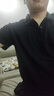 京东京造夏季运动短袖男士t恤polo衫男跑步健身户外速干衣服 黑色 3.0 2XL 实拍图
