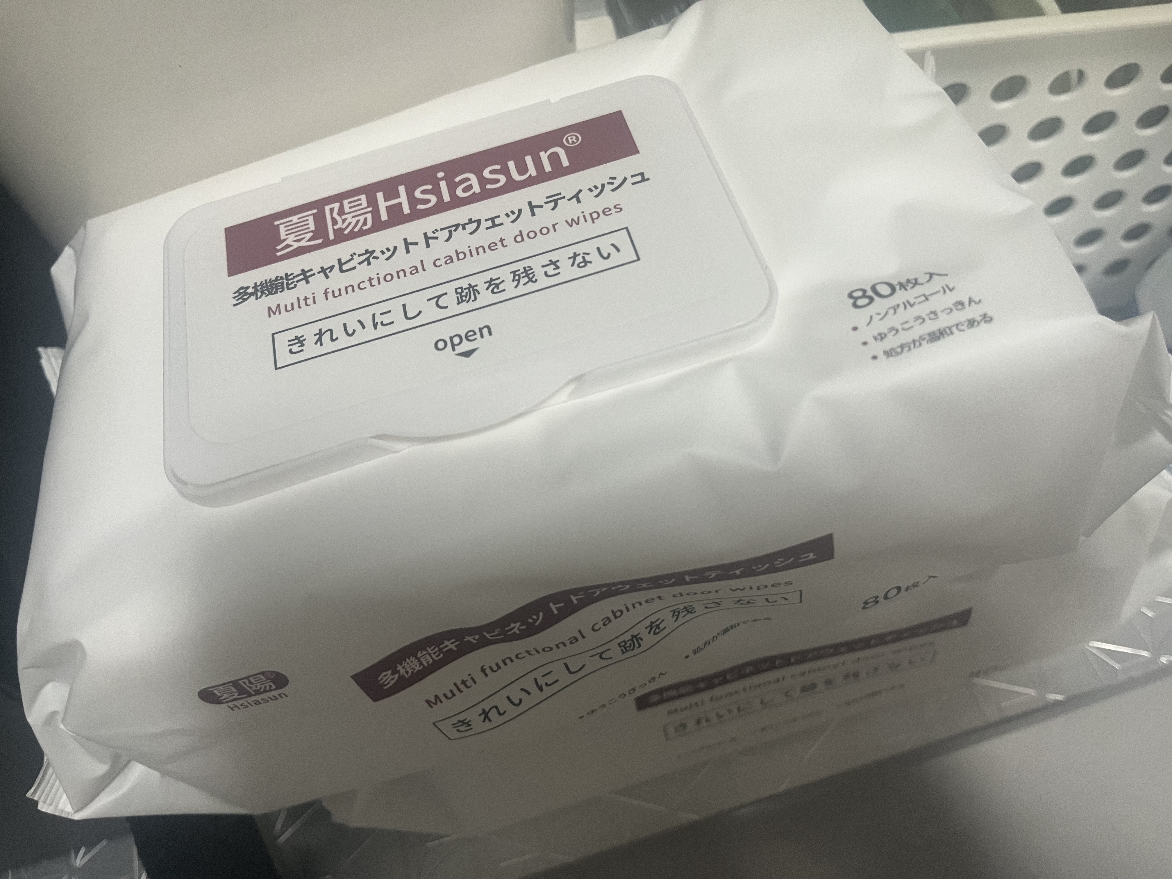 夏阳（XIAYANG）肤感柜门清洁剂湿巾80抽*2木地板白色家具去污手印黑印多功能清洁 实拍图