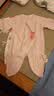 贝瑞加（Babyprints）婴儿连体衣2件装新生儿长袖四季哈衣纯棉爬服护肚蝴蝶衣 粉59 实拍图