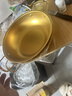 不锈钢小吃碗儿辅食碗泡面碗防摔大号创意个性碗泡面碗水果碗勺子 21cm金色双耳碗 实拍图