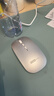 联想（Lenovo）无线鼠标无线静音蓝牙鼠标可充电轻薄便携笔记本电脑ipad平板安卓苹果手机通用无线商务办公鼠标 银色-双模版【左右静音按键】 无线蓝牙鼠标【Type-c充电/配充电线】 实拍图
